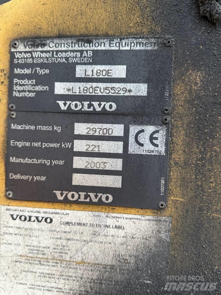 Volvo L 180 E Rataslaadurid