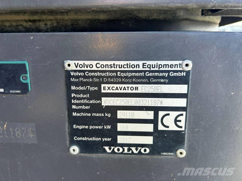 Volvo EC 250 EL Roomikekskavaatorid