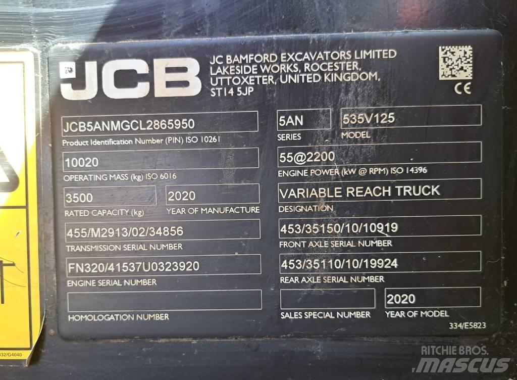 JCB 535 V 125 Teleskooplaadurid
