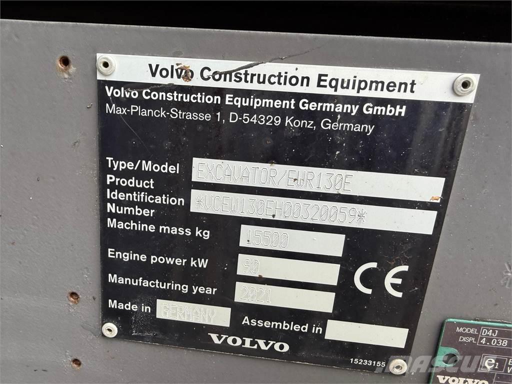 Volvo EWR130E Ratasekskavaatorid
