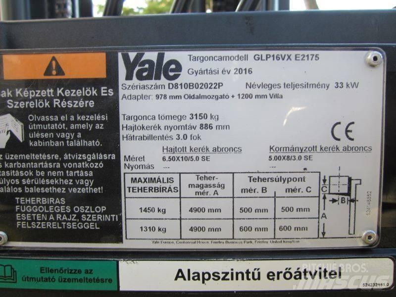 Yale GLP 16 VX Gaasitõstukid
