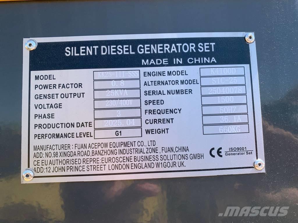 Kawakenki KK25 Diiselgeneraatorid