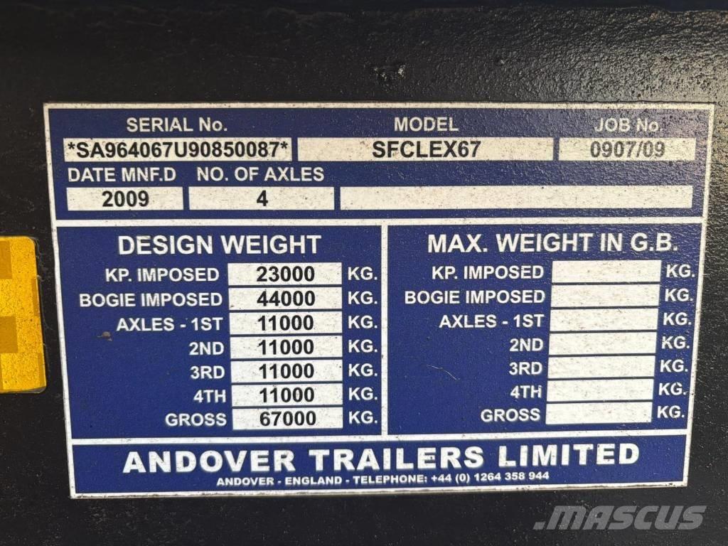 Andover SFCLEX 67 Raskeveohaagised