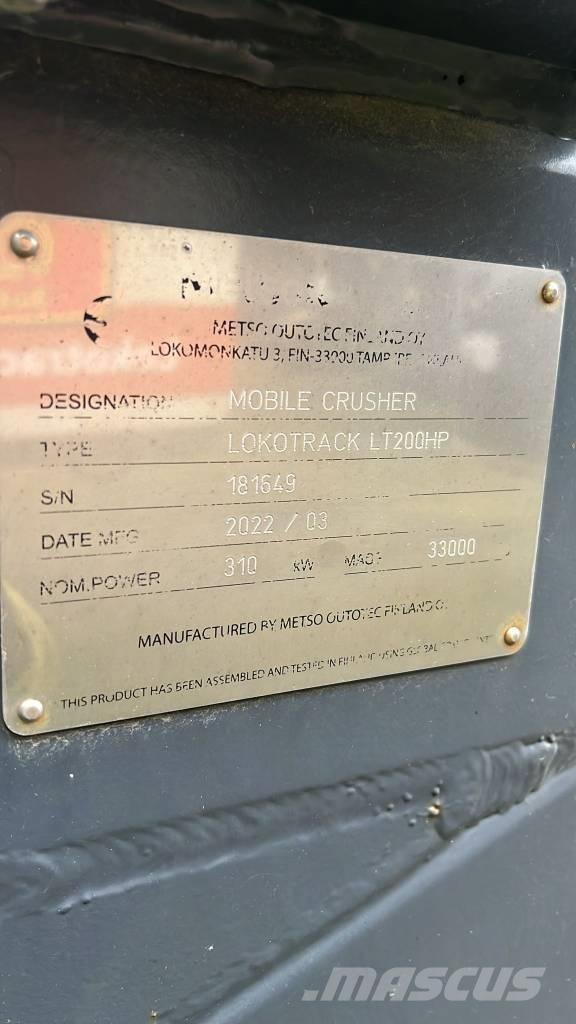 Metso LT 200 HP Iseliikuvad purustid