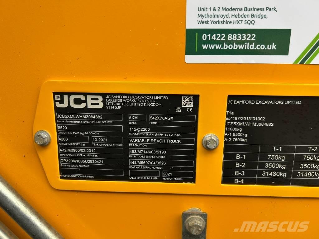 JCB 542-70 Agri Xtra Põllumajanduslikud teleskoopkäitlejad