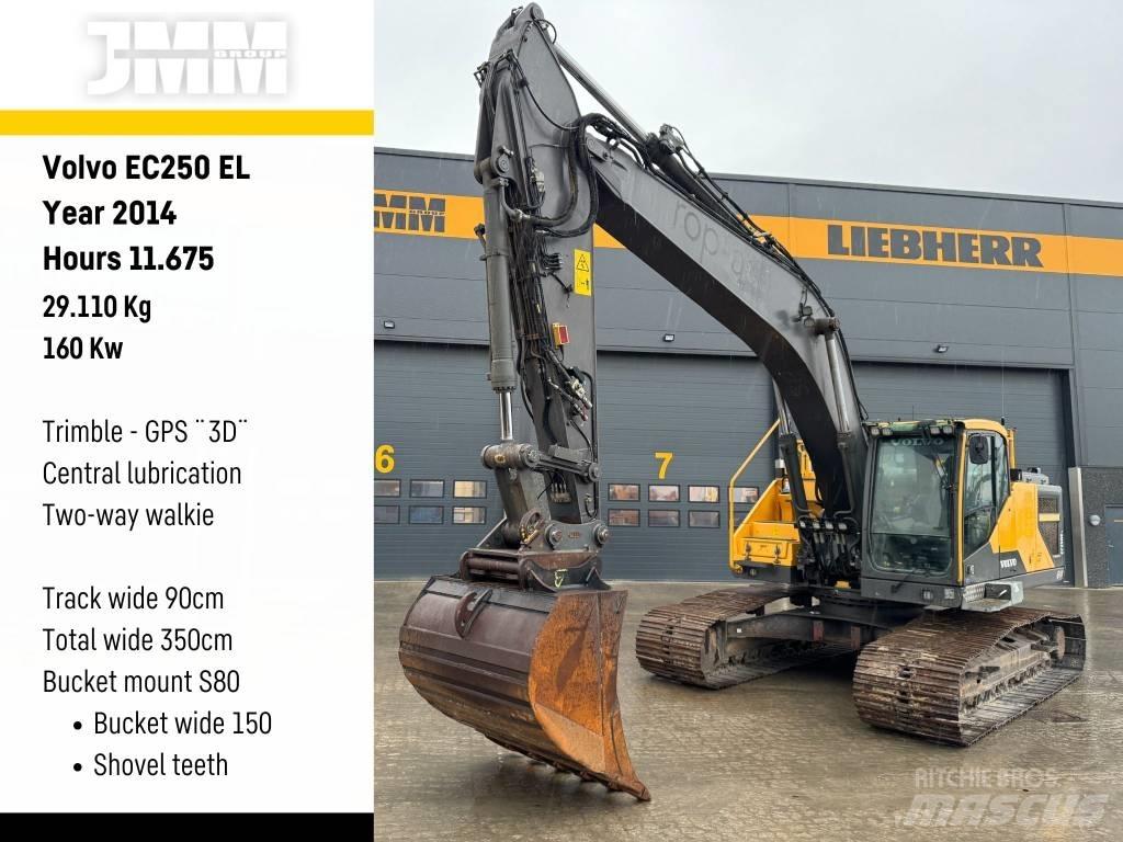 Volvo EC 250 EL Roomikekskavaatorid