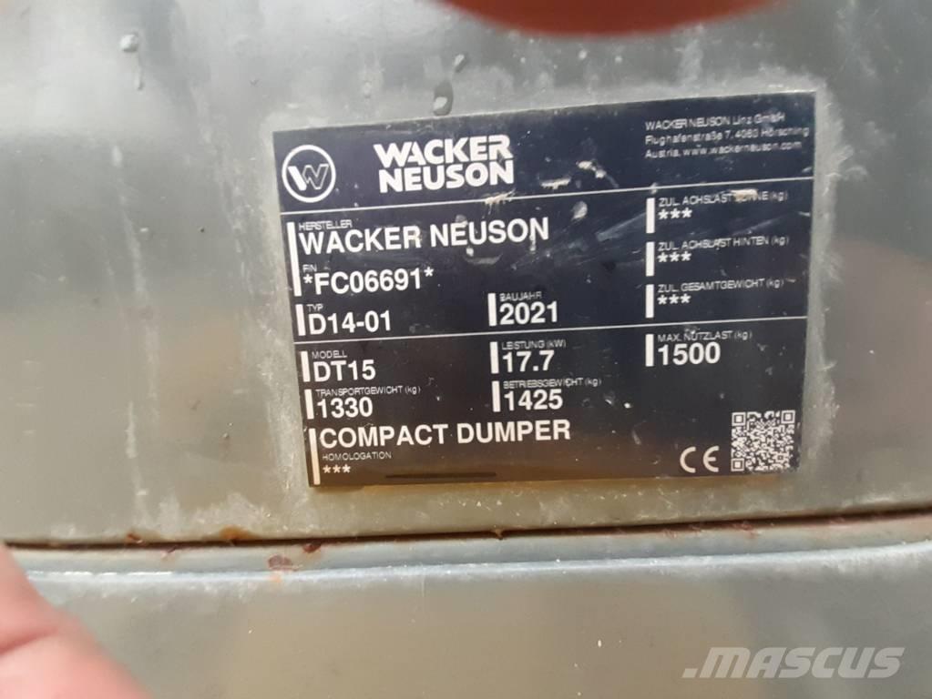 Wacker Neuson DT15 Roomikkallurid