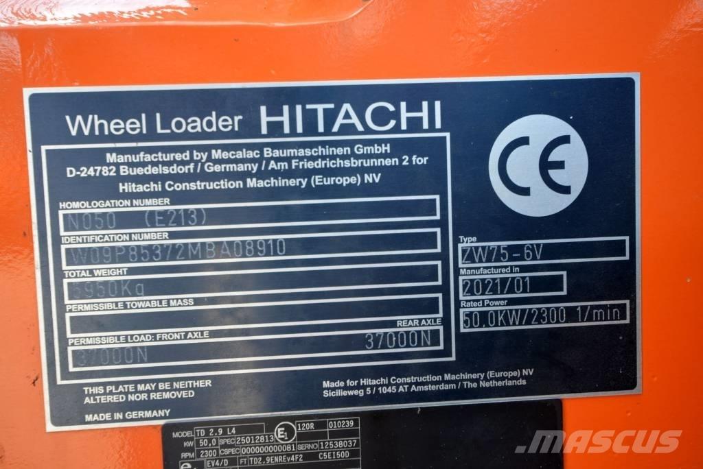 Hitachi ZW 75-6 Rataslaadurid