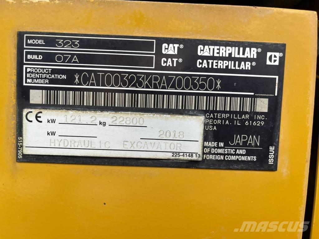 CAT 323 07A Roomikekskavaatorid