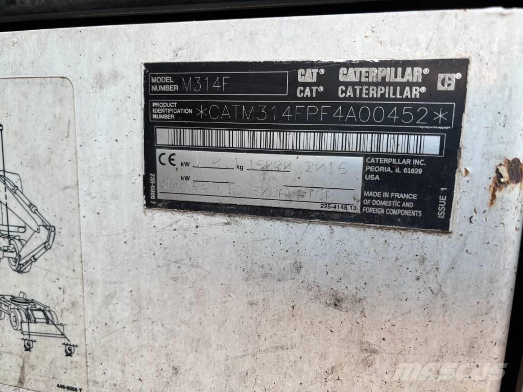 CAT m314f Ratasekskavaatorid
