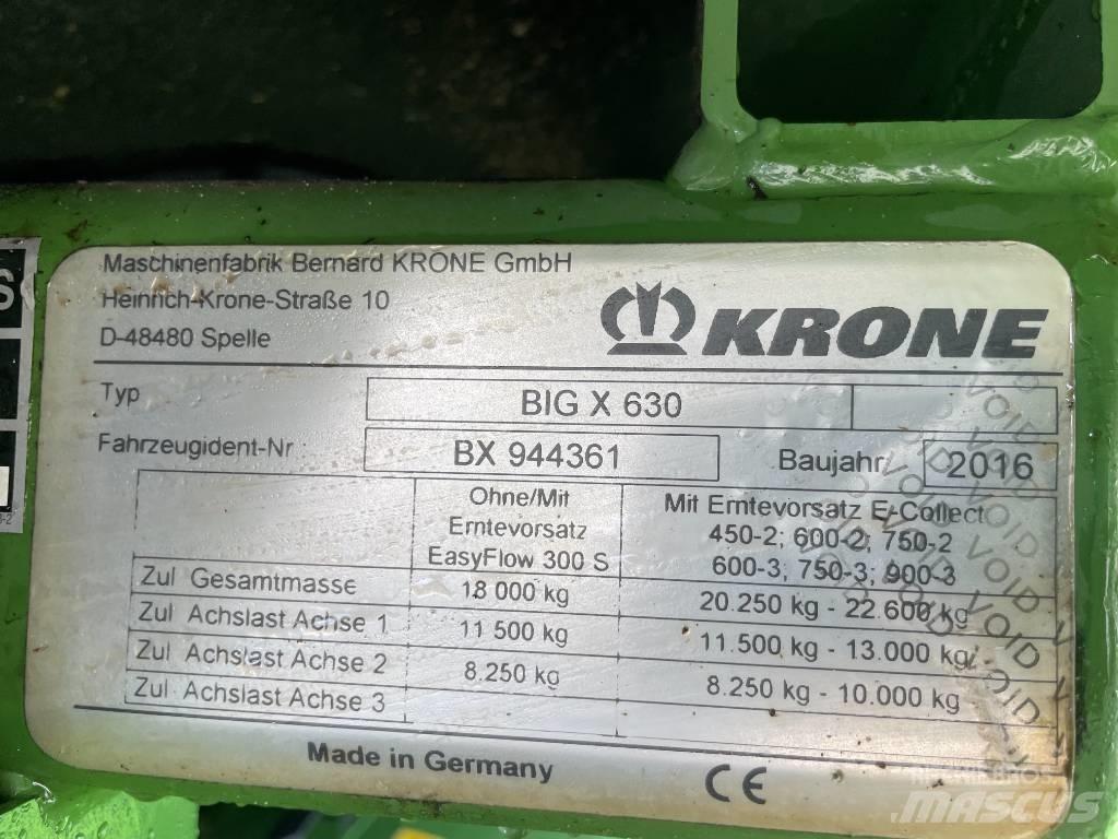 Krone Big X 630 Silokombainid