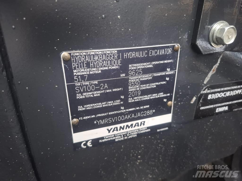 Yanmar SV 100-2A Väikeekskavaatorid 7t-12t