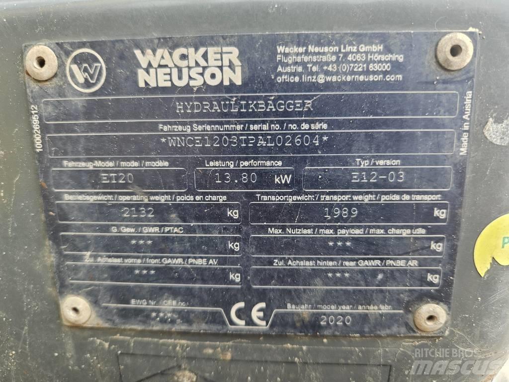 Wacker Neuson ET 20 Miniekskavaatorid < 7 t