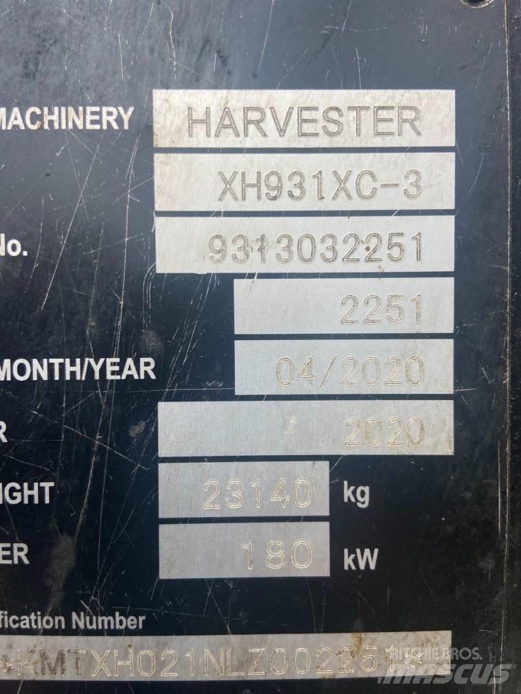 Komatsu 931XC Harvesterid