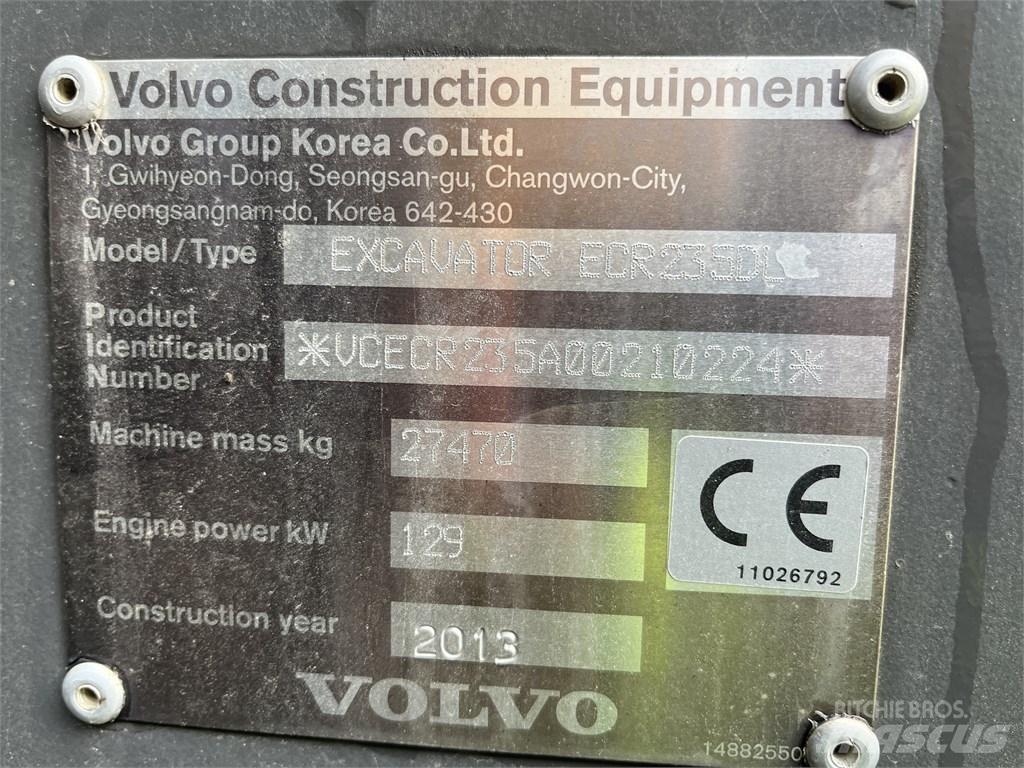 Volvo ECR 235 DL Roomikekskavaatorid