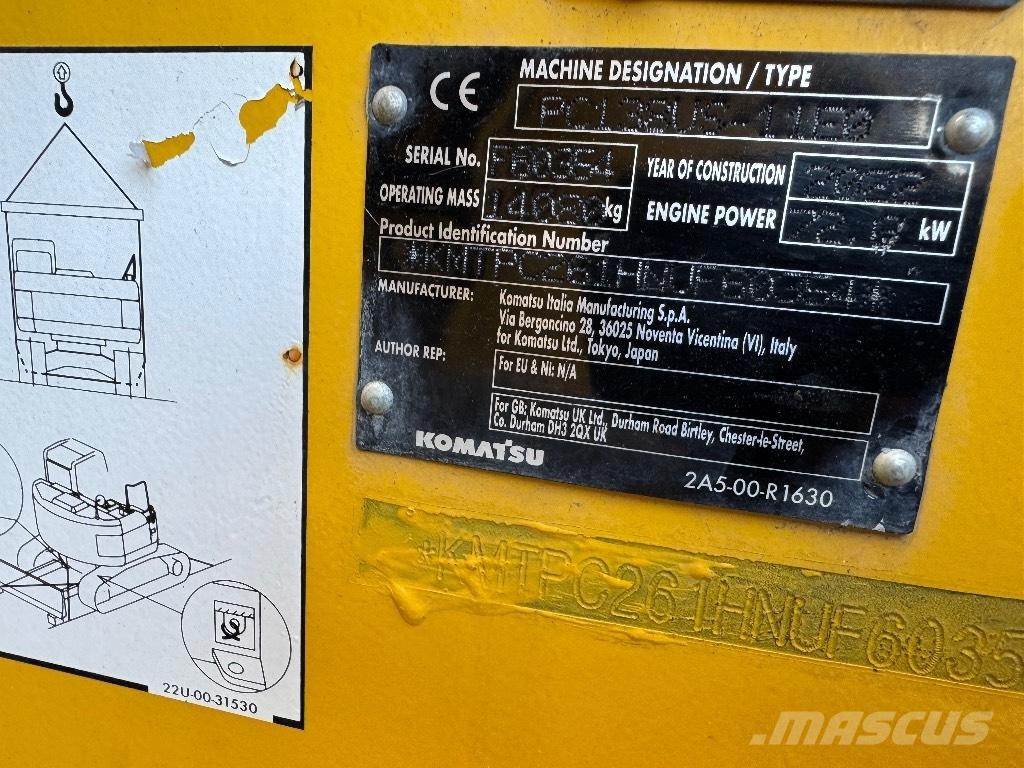 Komatsu PC 138 US-11 Roomikekskavaatorid