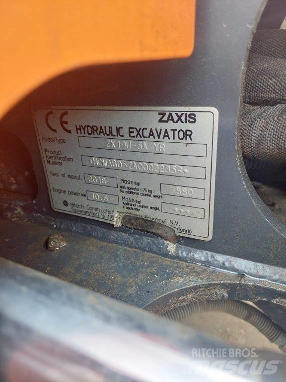 Hitachi ZX 19 U-5 Miniekskavaatorid < 7 t