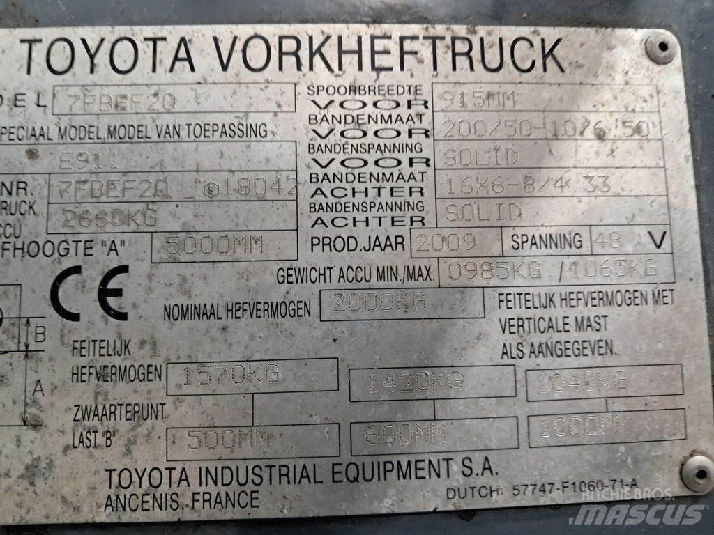 Toyota 7FBEF20 Elektritõstukid