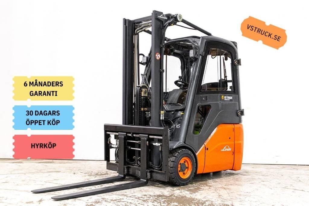 Linde E 16 Elektritõstukid