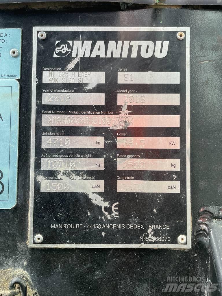 Manitou MT 625 H Teleskooplaadurid