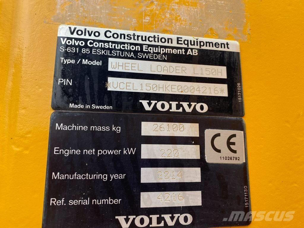 Volvo L 150 H Rataslaadurid