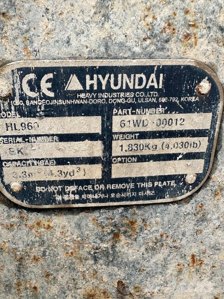 Hyundai HL 960 Rataslaadurid