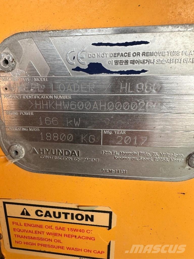 Hyundai HL 960 Rataslaadurid