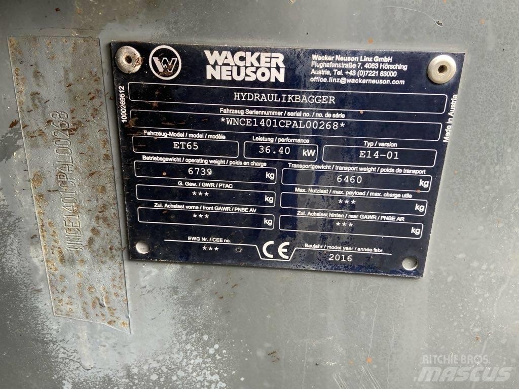 Wacker Neuson ET65 Roomikekskavaatorid