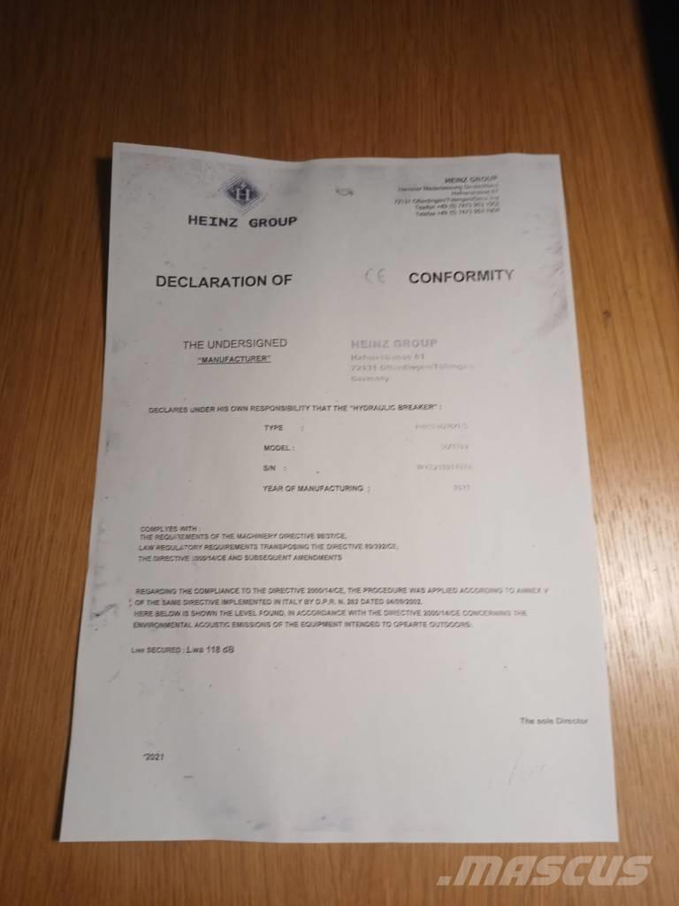 Mustang HM1900 Hüdrohaamrid