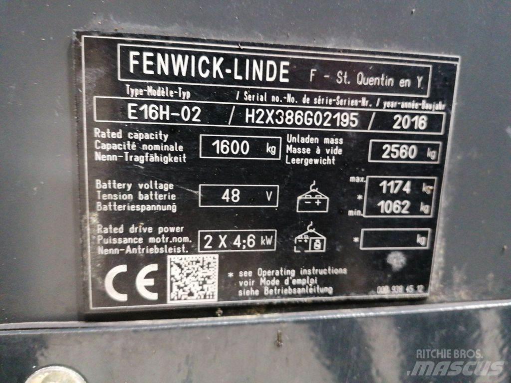 Linde E16H-02 Elektritõstukid