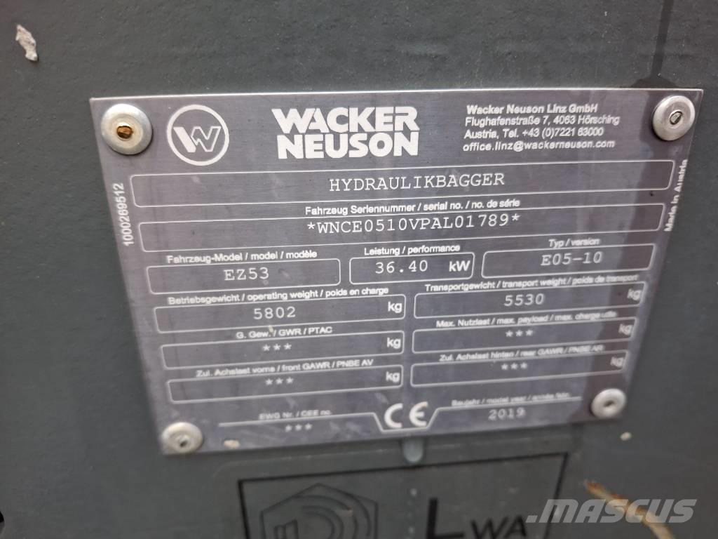 Wacker Neuson EZ 53 Miniekskavaatorid < 7 t