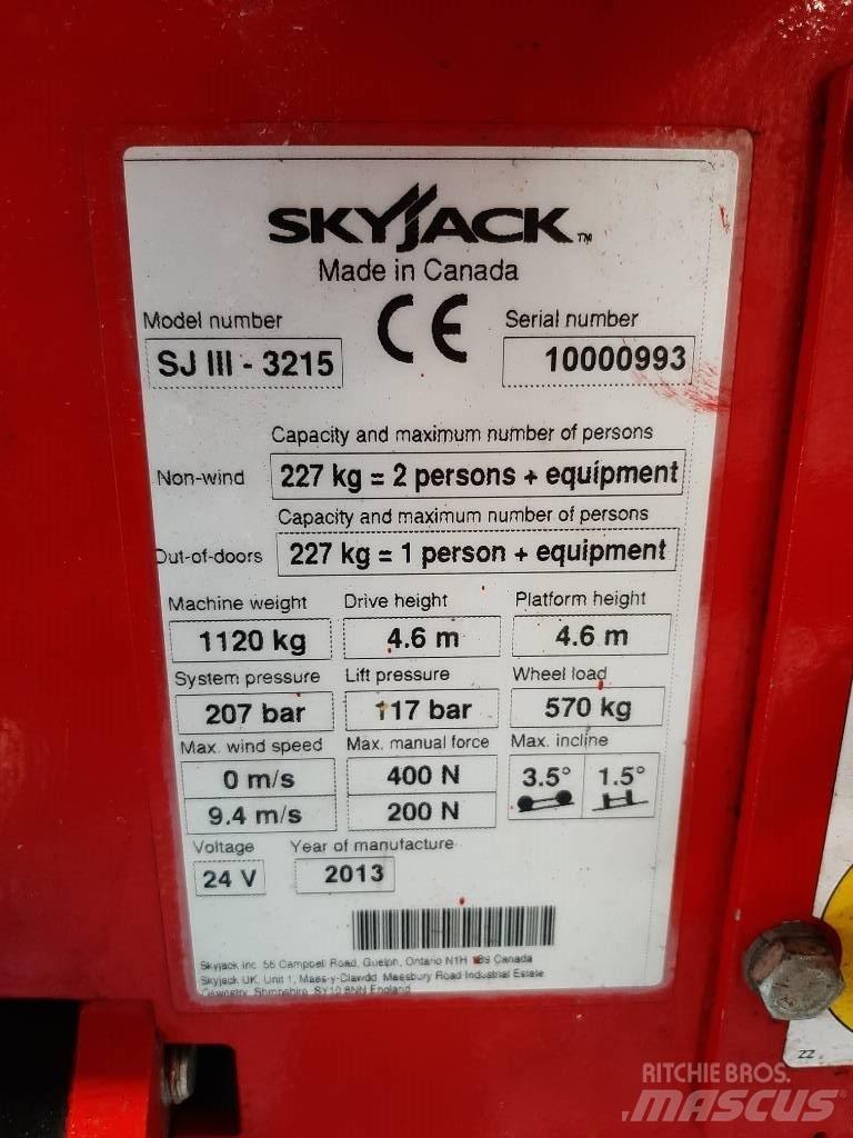 SkyJack SJIII 3215 Käärtõstukid