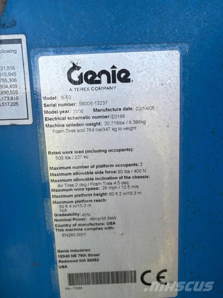 Genie S 60 Teleskoop poomtõstukid