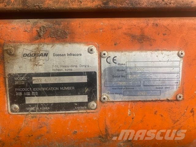 Doosan DX 420 LC Roomikekskavaatorid