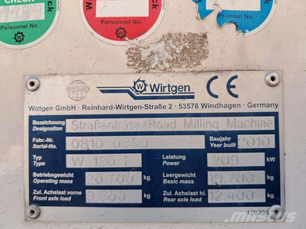 Wirtgen W 120 F Asfaldi külmfreesimise masinad