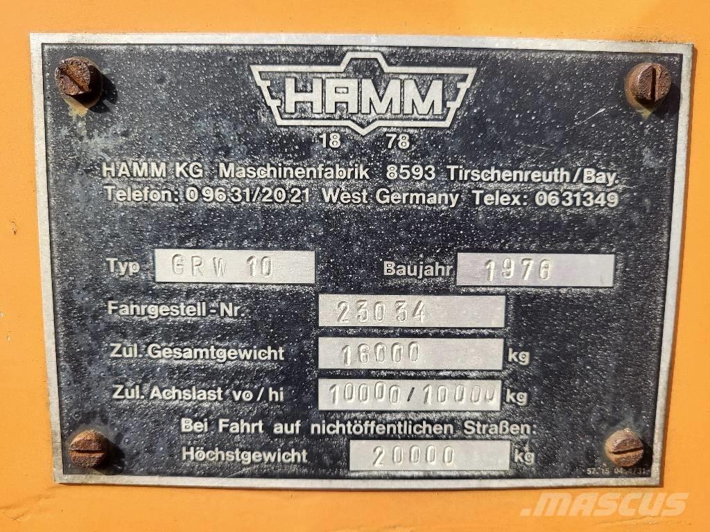 Hamm GRW 10 Pneumorehvidega rullid