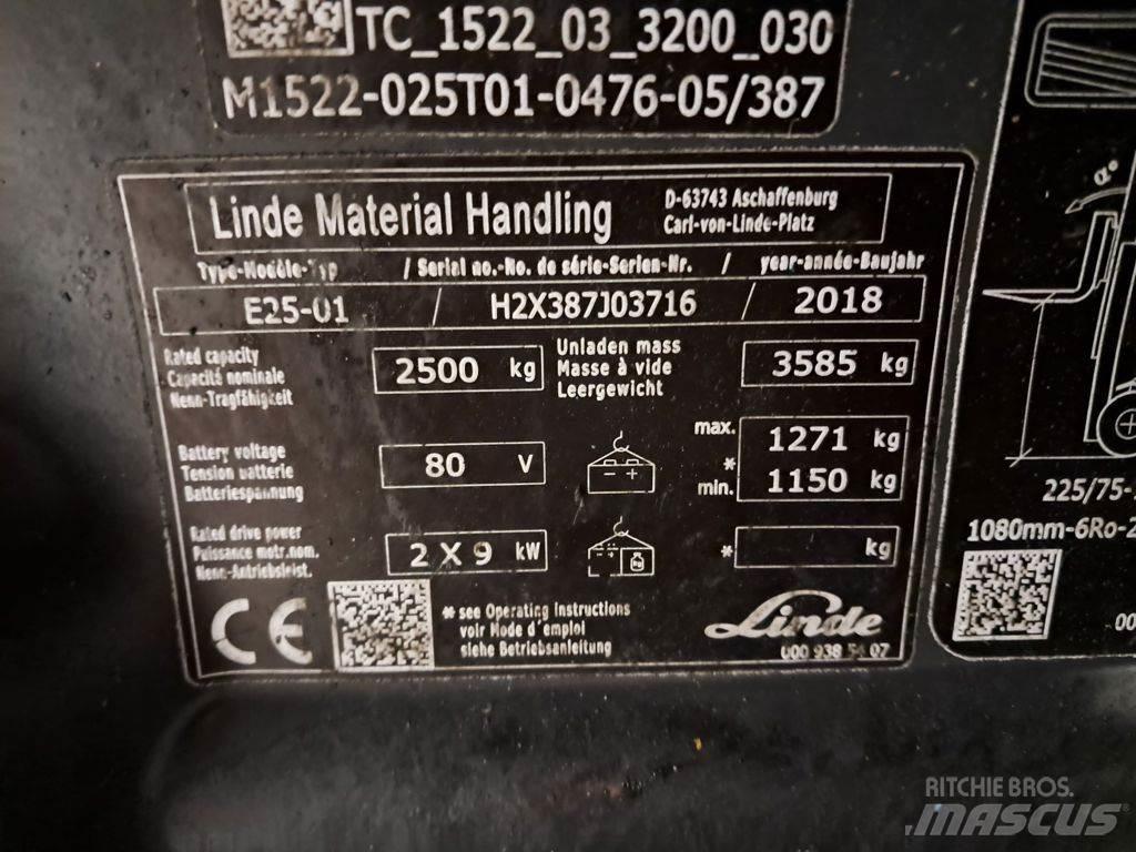 Linde E25-01 Elektritõstukid
