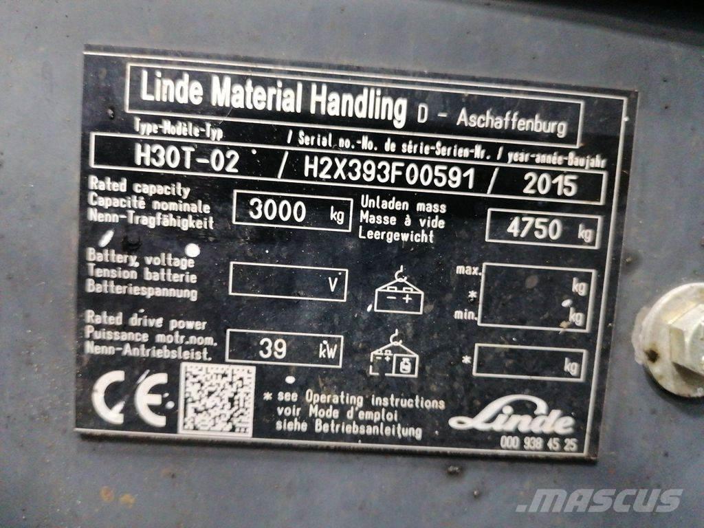 Linde H30T-02 Gaasitõstukid