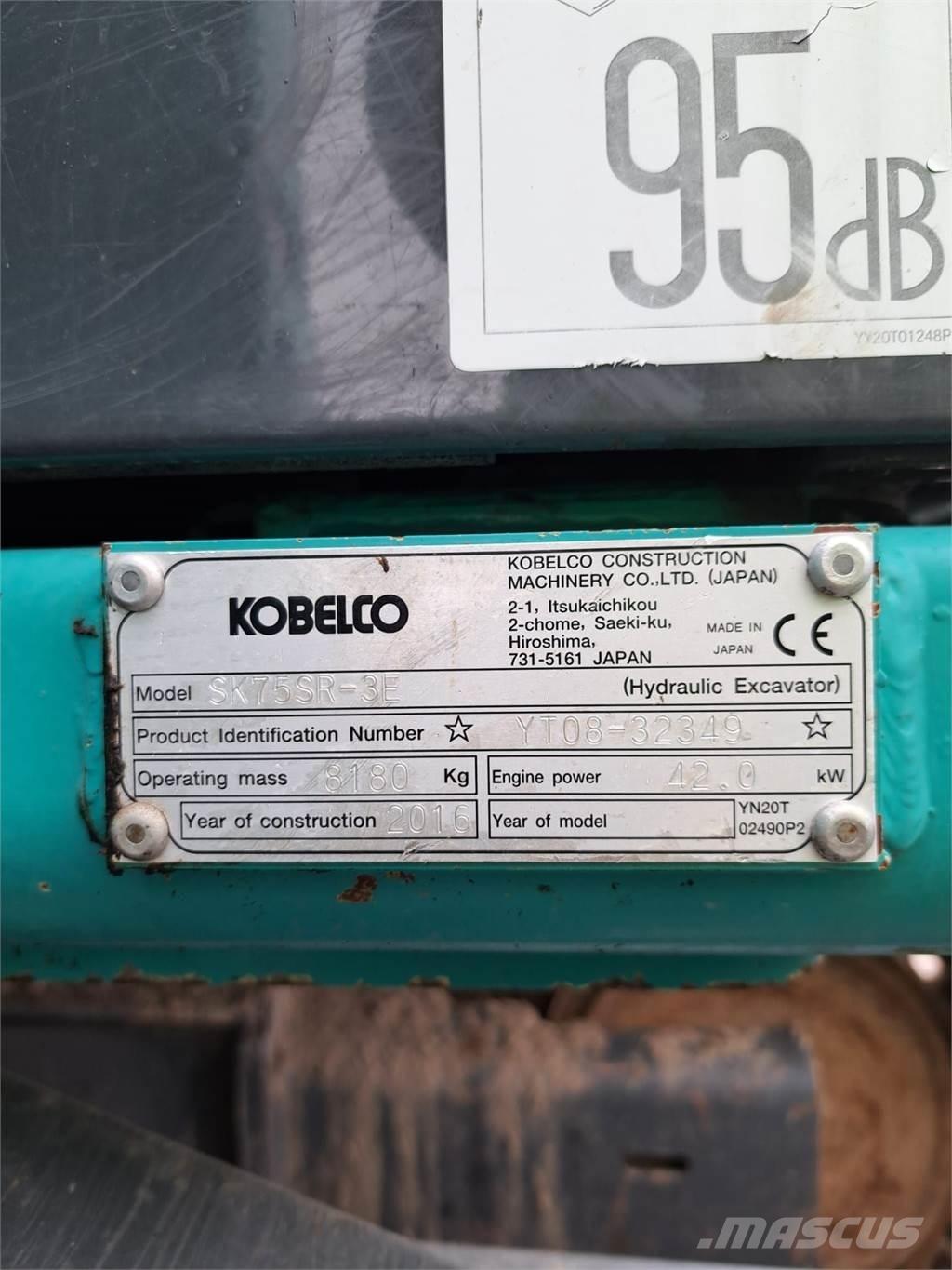 Kobelco SK75SR-3E Miniekskavaatorid < 7 t