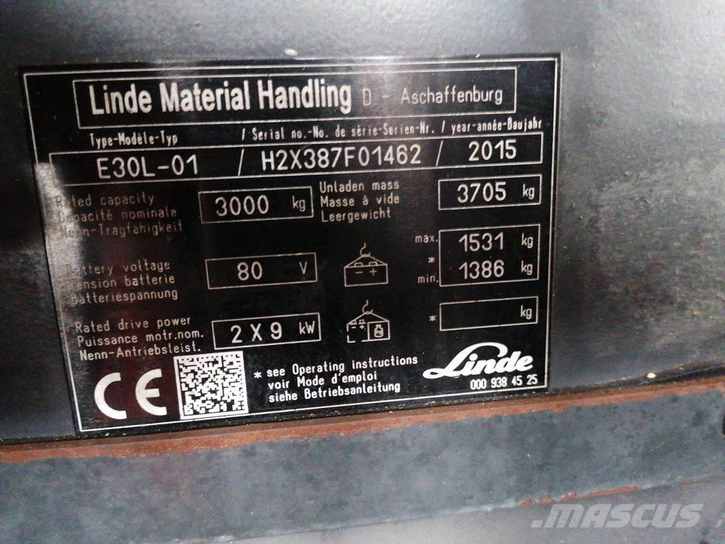 Linde E30L-01 Elektritõstukid
