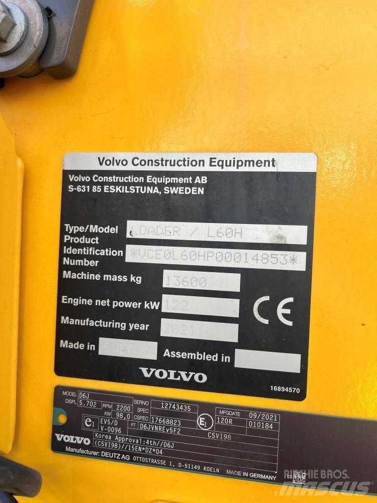 Volvo L60H Rataslaadurid