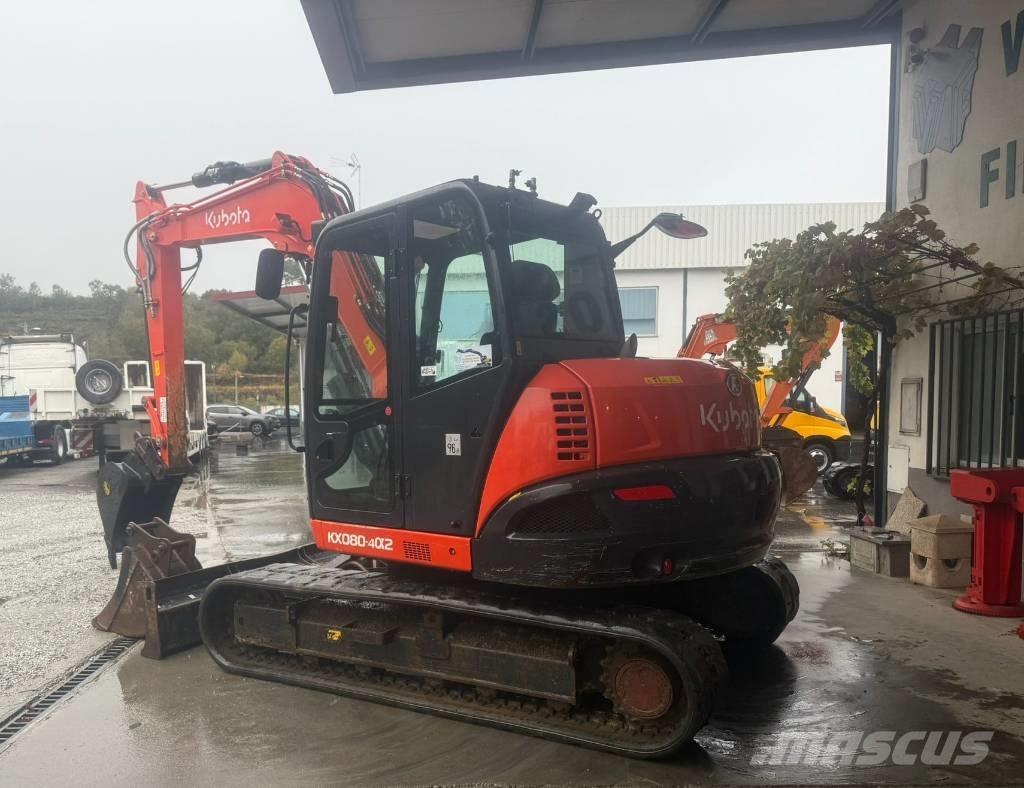 Kubota KX 080 Väikeekskavaatorid 7t-12t