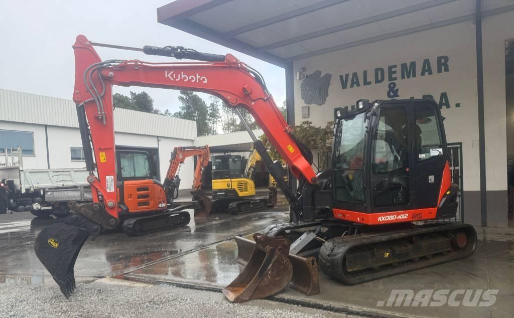 Kubota KX 080 Väikeekskavaatorid 7t-12t