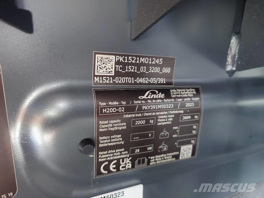Linde H20D/391-02 Diiseltõstukid