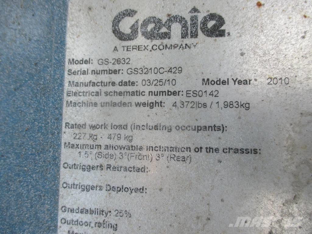 Genie GS 2632 Käärtõstukid