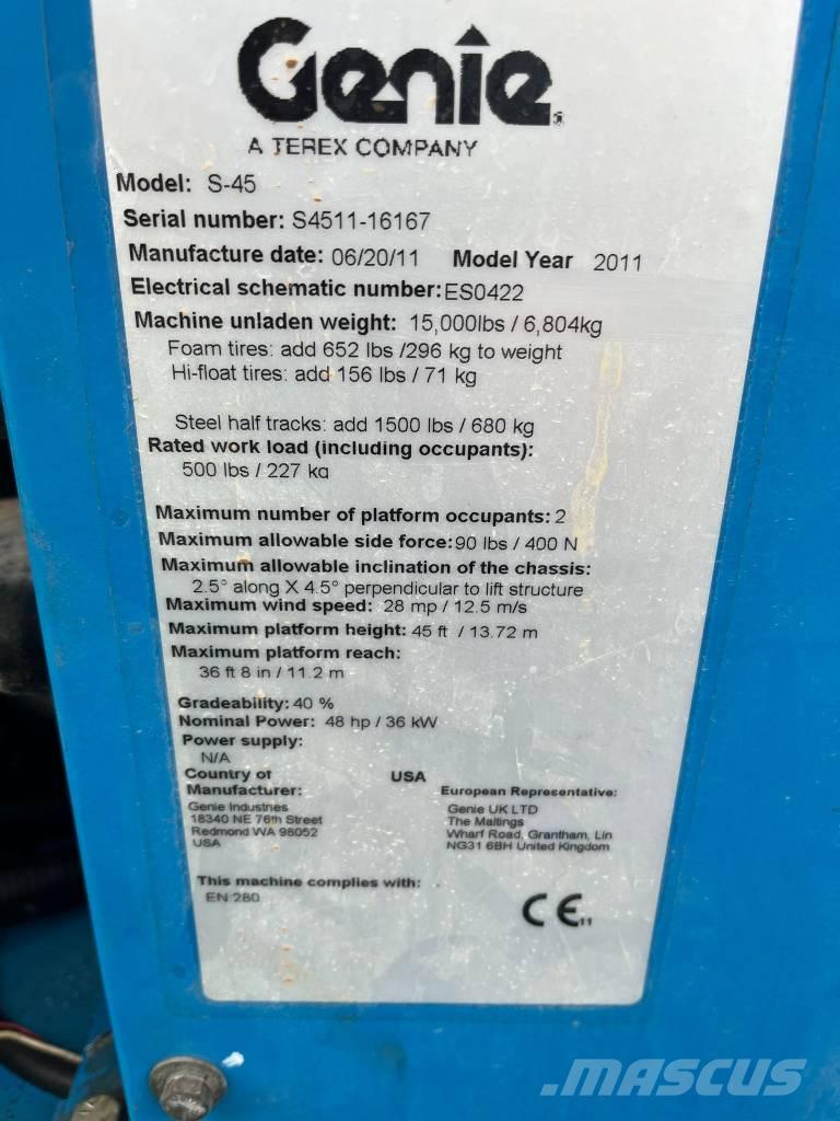 Genie S 45 Teleskoop poomtõstukid