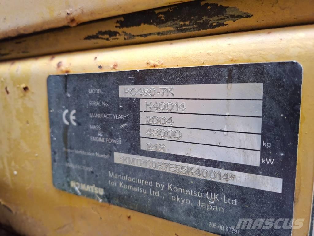 Komatsu PC 450-7 Roomikekskavaatorid