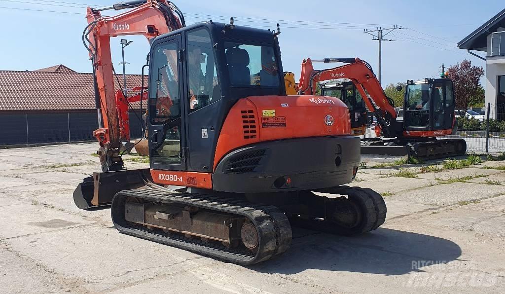 Kubota KX 080-4 Väikeekskavaatorid 7t-12t