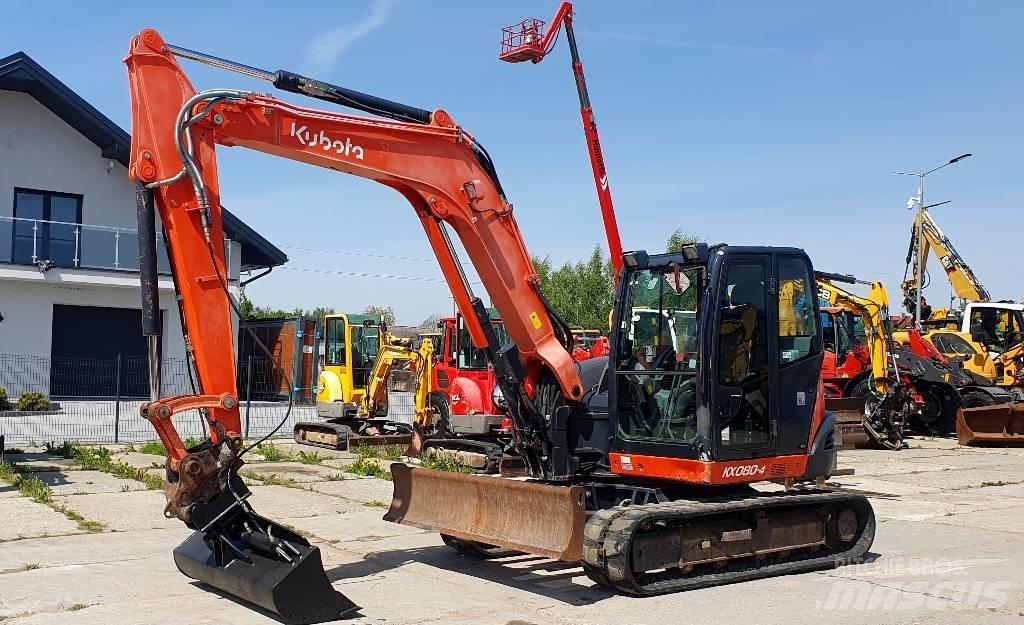 Kubota KX 080-4 Väikeekskavaatorid 7t-12t