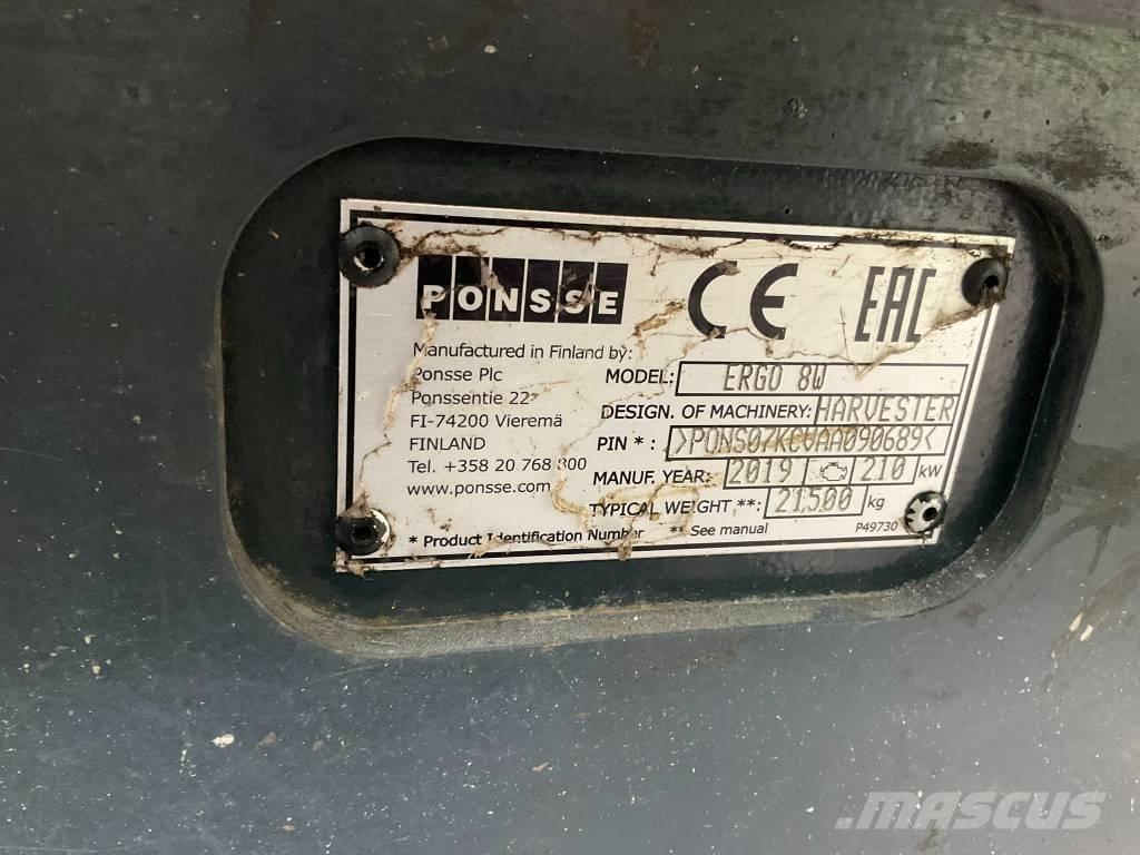 Ponsse ERGO 8W Harvesterid